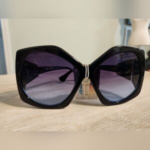 Notions Black and Purple Sunglasses